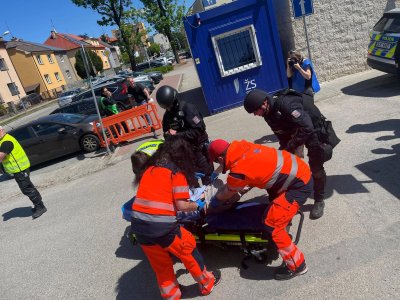 TC aktivní střelec v českobudějovické nemocnici